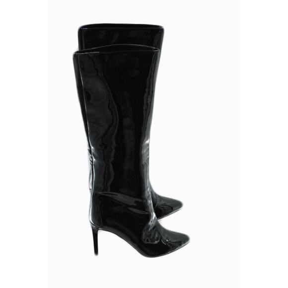 GUESS Women's Dayton Knee High Boot Size 6M Patent Faux Leather - Picture 5 of 8